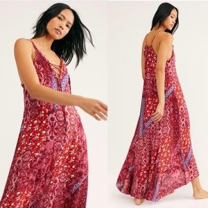FREE PEOPLE Work of Art Printed Maxi Dress NWT XS